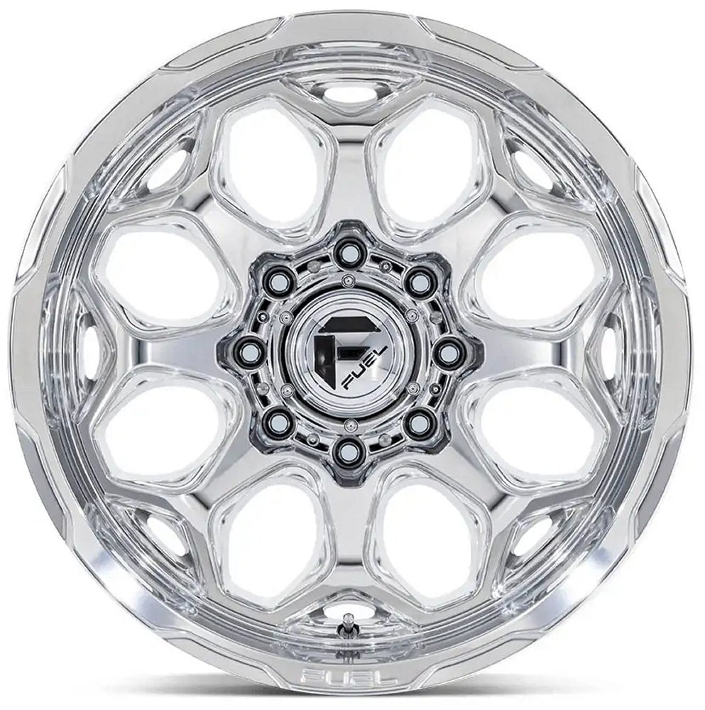 (Clearance - No Returns) 22x10 Fuel Off-Road Scepter Polished Milled FC862 5x5/127 -18mm - Flex Offroad