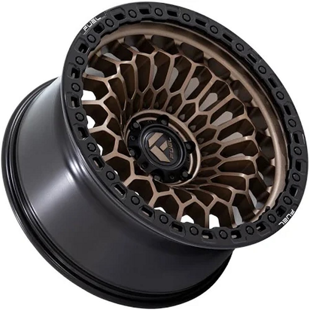 20X9 Fuel Off-Road Sinister Matte Bronze w/ Matte Black Lip FC870 6x135 1mm - Flex Offroad