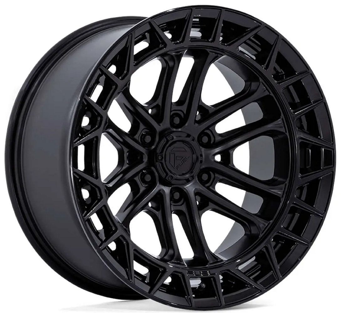 17X9 Fuel Off-Road Celsius Matte Black w/ Gloss Black Lip FC874 6x5.5/139.7 -12mm - Flex Offroad
