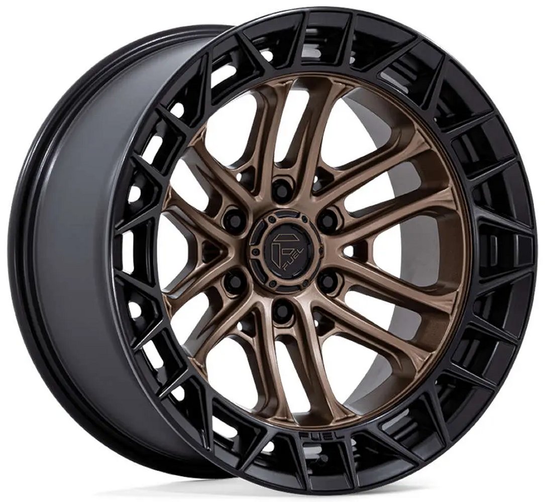 17X9 Fuel Off-Road Celsius Matte Bronze w/ Matte Black Lip FC874 6x135 1mm - Flex Offroad