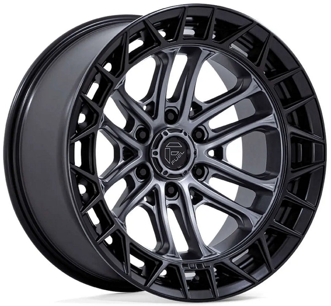 17X9 Fuel Off-Road Celsius Matte Gunmetal w/ Matte Black Lip FC874 6x135 -12mm - Flex Offroad