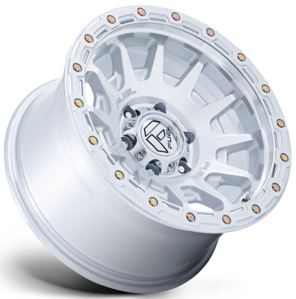 17X9 Fuel Off-Road Fortress Gloss Silver Machined FC884 6x5.5/139.7 -12mm