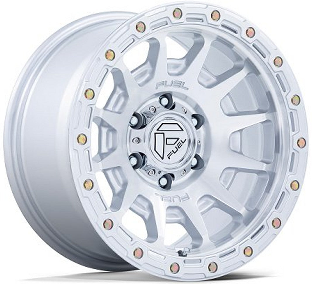 17X9 Fuel Off-Road Fortress Gloss Silver Machined FC884 6x5.5/139.7 -12mm