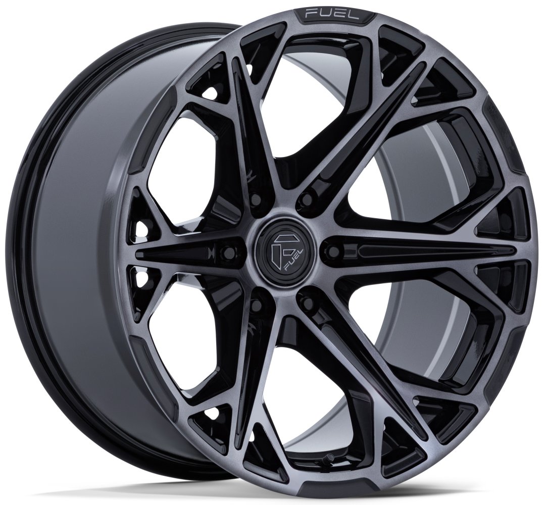 20X9 Fuel Off-Road Hammerhead Gloss Black Dark Tinted FC886 6x135 1mm