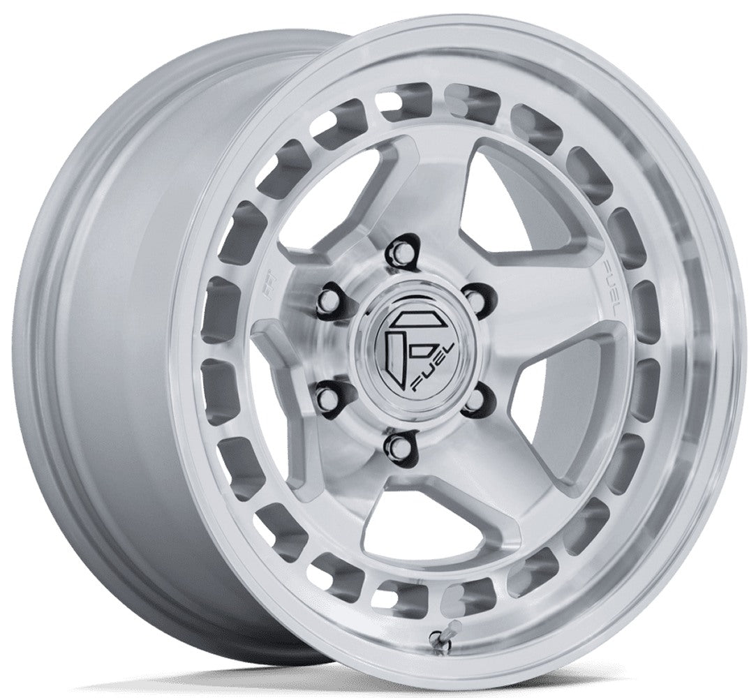 17X8.5 Fuel Off-Road Core Hyper Silver Machined FC894 6x135 -10mm