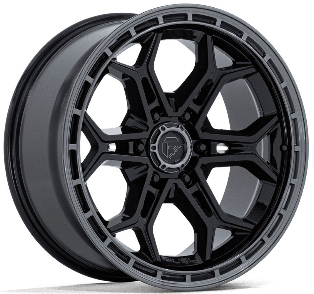 20x9 Fuel Off-Road Heathen Gloss Black w/ Gloss Gunmetal Lip FC896 6x5.5/139.7 1mm