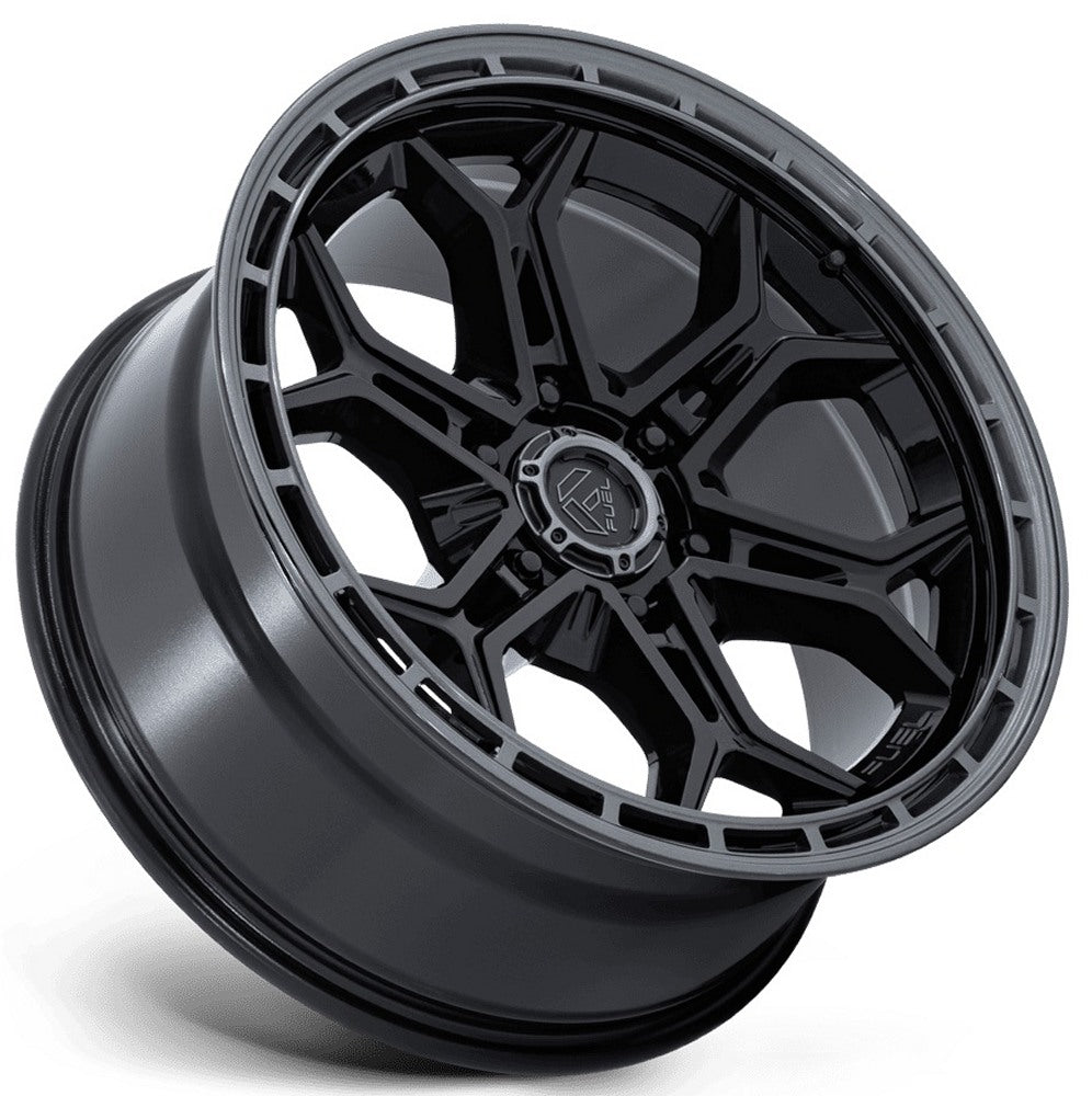 20x9 Fuel Off-Road Heathen Gloss Black w/ Gloss Gunmetal Lip FC896 6x135 1mm