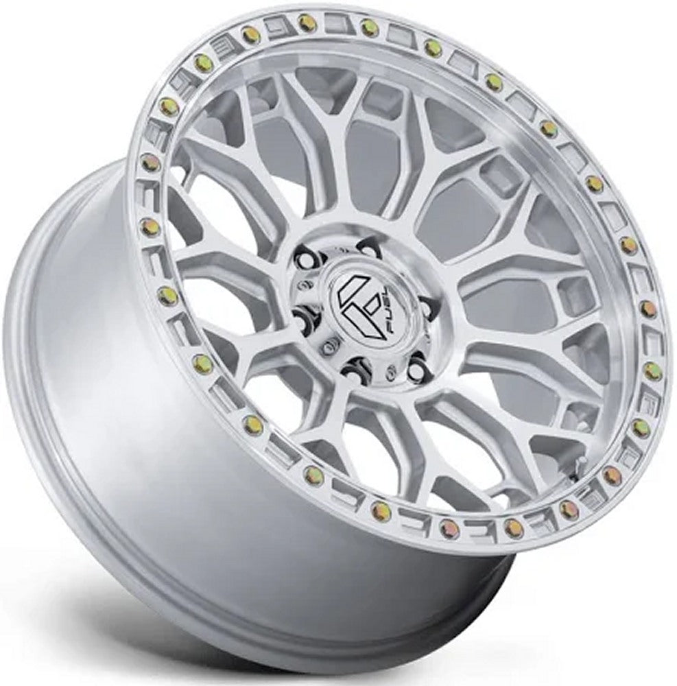 20X9 Fuel Off-Road Talon Gloss Silver Machined FC901 6x135 20mm