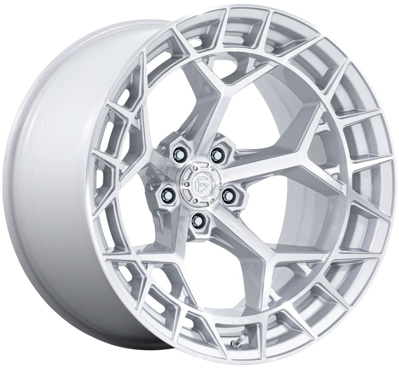 17X9 Fuel Off-Road Charger Gloss Silver Machined (5-Lug) FC873 5x5/127 -12mm
