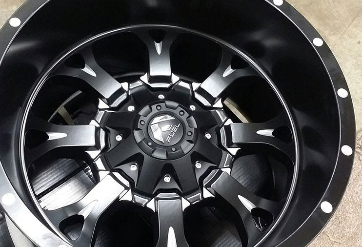 17x9 Fuel Off-Road Krank Black Milled D517 8x6.5/165 -12mm - Flex Offroad