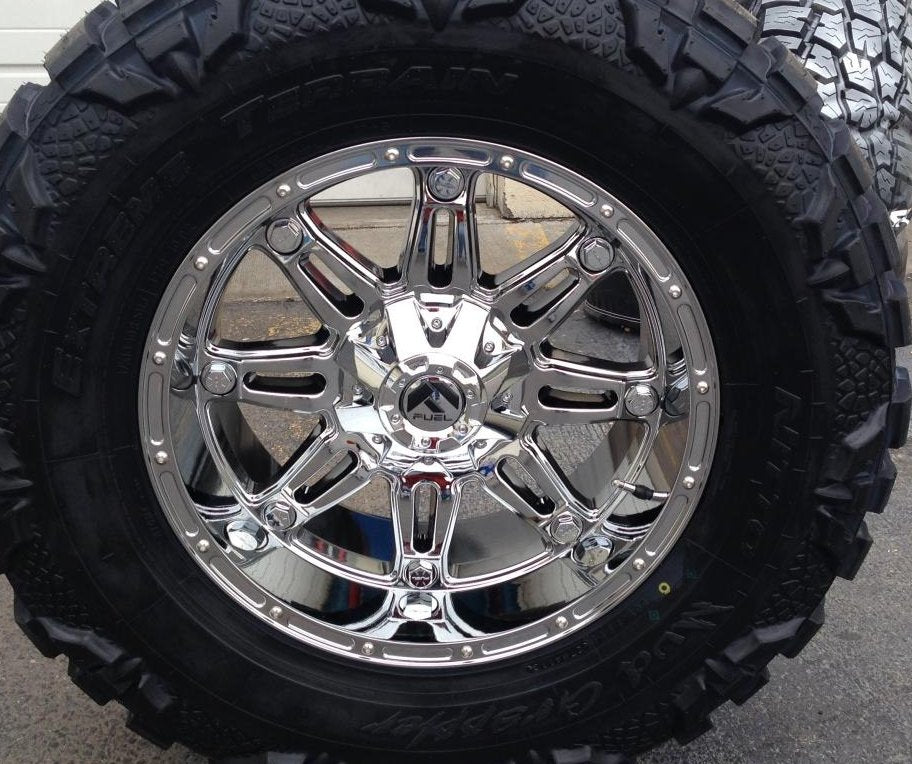 22x9.5 Fuel Off-Road Hostage Chrome D530 6x135 6x5.5/139.7 19mm - Flex Offroad