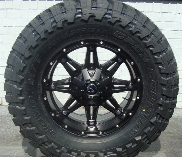 17x9 Fuel Off-Road Hostage Matte Black D531 6x135 6x5.5/139.7 1mm - Flex Offroad
