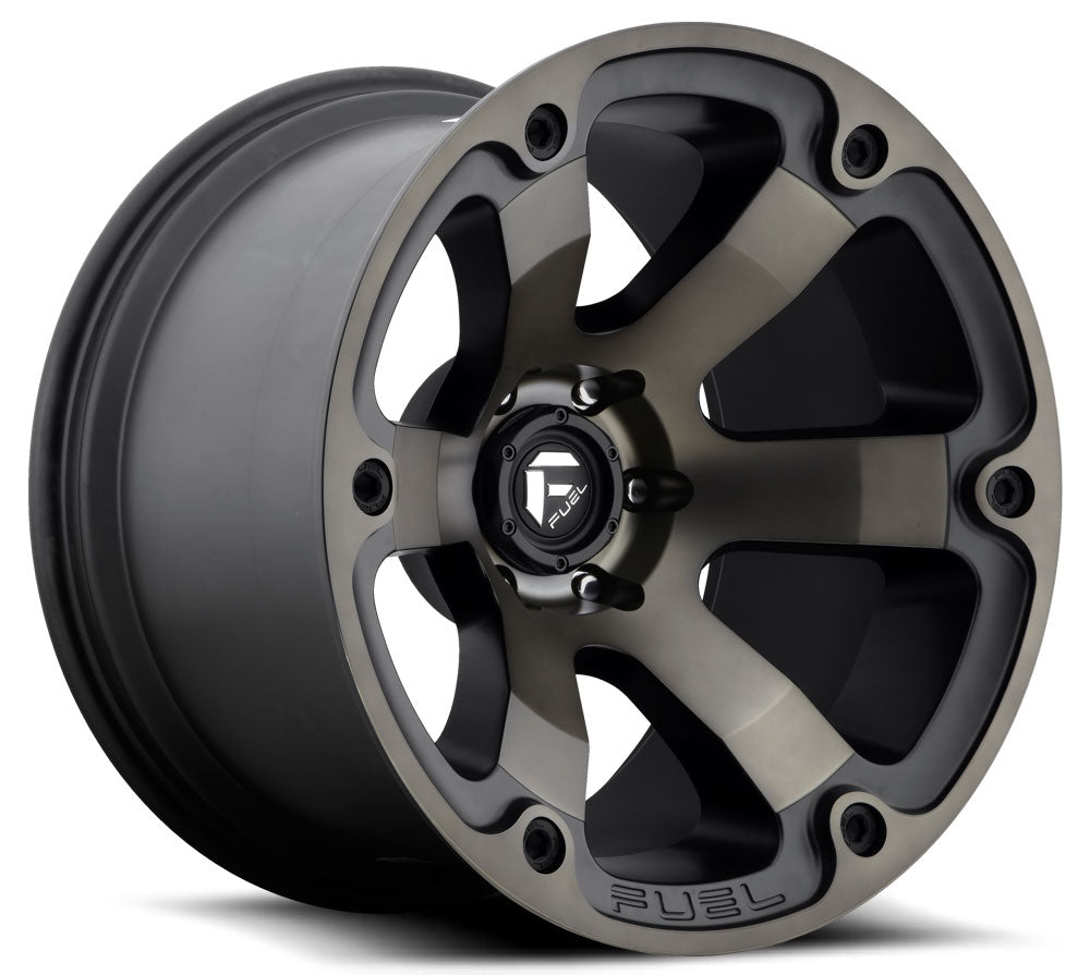 17x10 Fuel Off-Road Beast Black Machined w/ Tint D564 5x5/127 -18mm - Flex Offroad