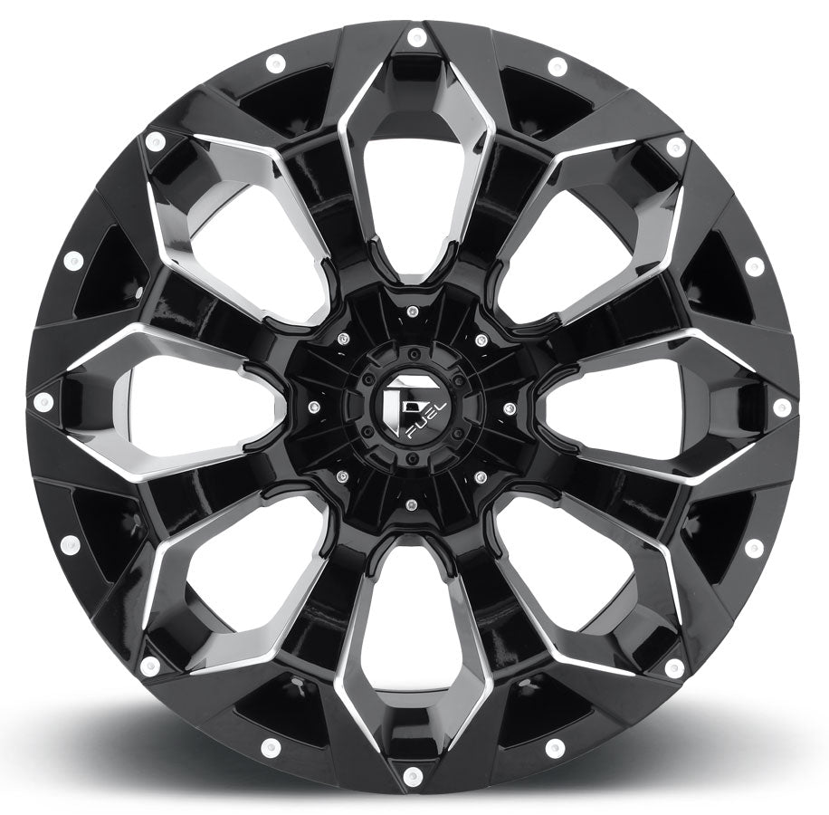 20x10 Fuel Off-Road Assault Gloss Black Milled D576 8x180 -18mm - Flex Offroad