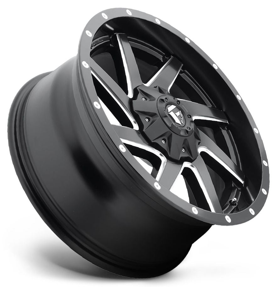 (Clearance - No Returns) 20x10 Fuel Off-Road Renegade Black Milled D594 6x135 6x5.5/139.7 -18mm