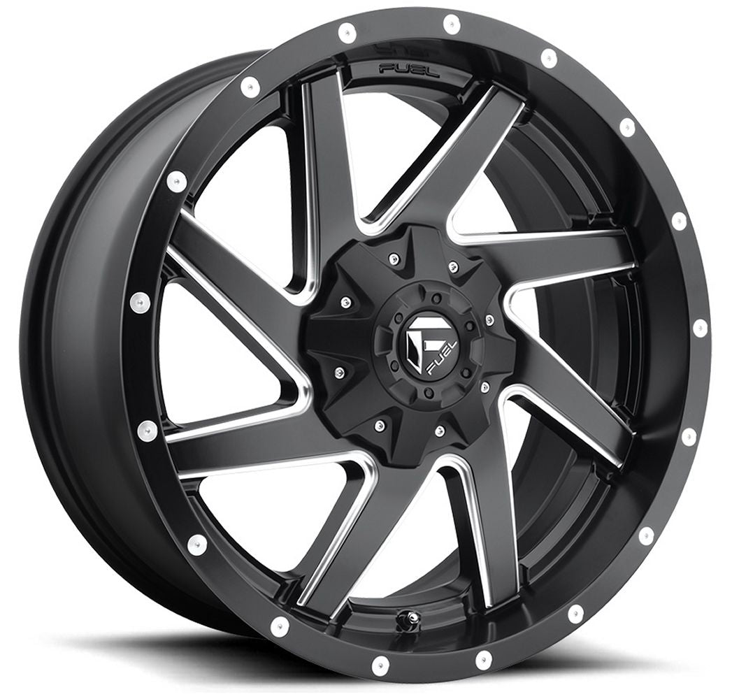 (Clearance - No Returns) 20x10 Fuel Off-Road Renegade Black Milled D594 6x135 6x5.5/139.7 -18mm