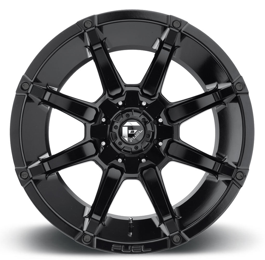 20x10 Fuel Off-Road Coupler Gloss Black D575 8x180 -12mm - Flex Offroad