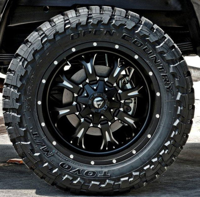20x9 Fuel Off-Road Krank Black Milled D517 6x135 6x5.5/139.7 20mm - Flex Offroad