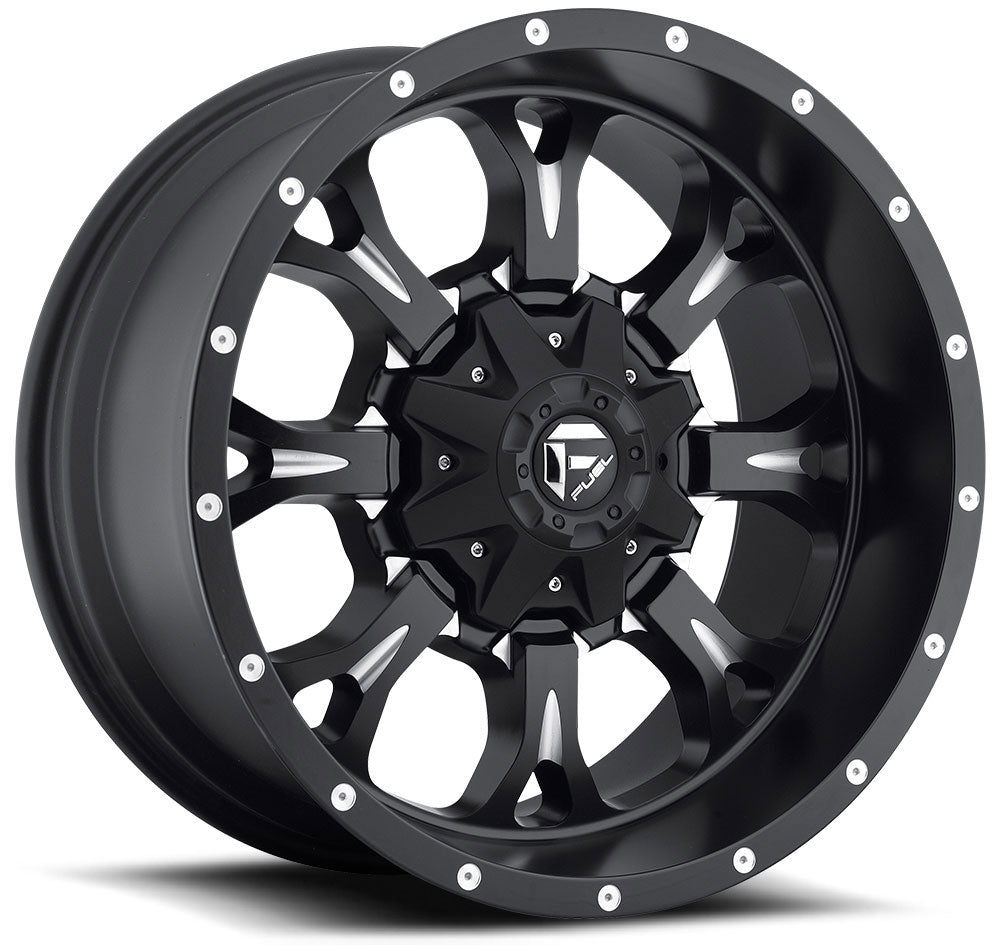 20x9 Fuel Off-Road Krank Black Milled D517 6x135 6x5.5/139.7 20mm - Flex Offroad