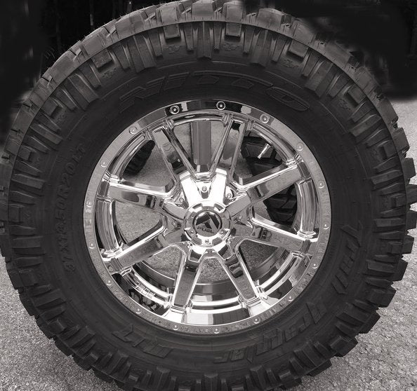 20x12 Fuel Off-Road Maverick Chrome D536 (* May Require Trimming) 5x5.5/139.7 5X150 -44mm - Flex Offroad
