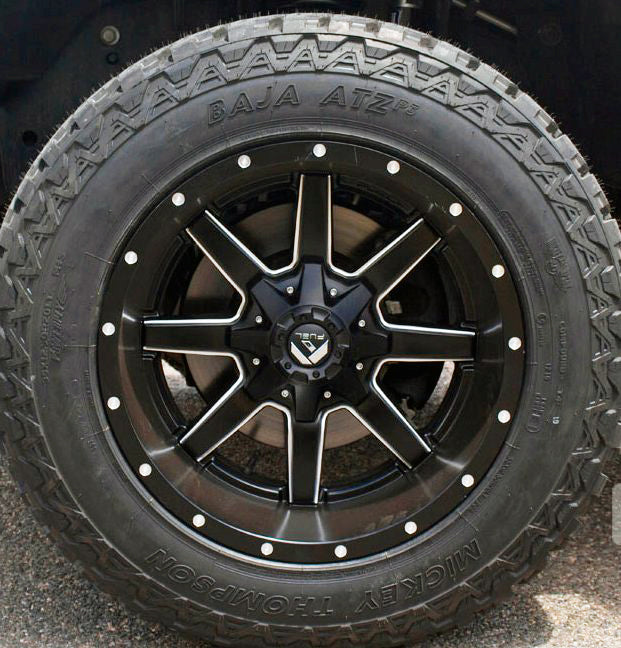 17x8.5 Fuel Off-Road Maverick Matte Black w/ Milled Accent D538 5x4.5/114.3 5x120 32mm - Flex Offroad