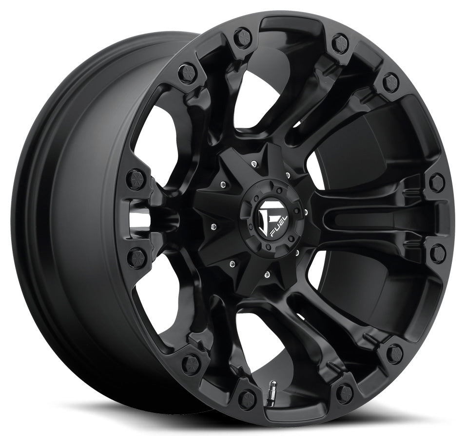 22x10 Fuel Off-Road Vapor All Matte Black D560 8x6.5/165 -18mm - Flex Offroad