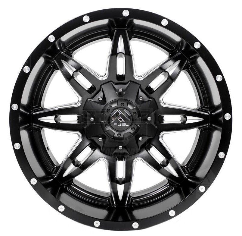 20x10 Fuel Off-Road Lethal Matte Black Milled D567 6x135 6x5.5/139.7 -24mm - Flex Offroad
