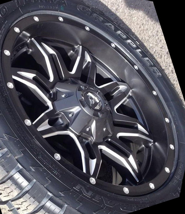 20x10 Fuel Off-Road Lethal Matte Black Milled D567 6x135 6x5.5/139.7 -24mm - Flex Offroad