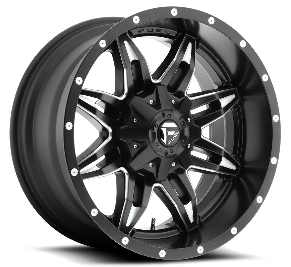 20x10 Fuel Off-Road Lethal Matte Black Milled D567 6x135 6x5.5/139.7 -24mm - Flex Offroad