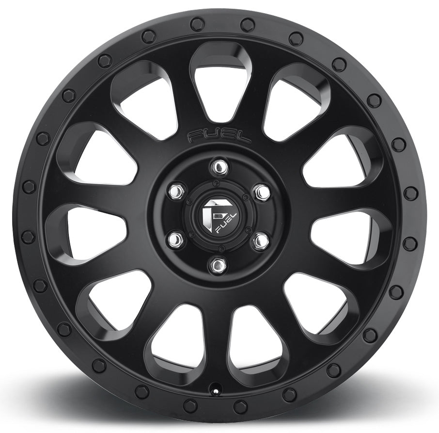 18x9 Fuel Off-Road Vector Matte Black D579 6x120 6mm - Flex Offroad
