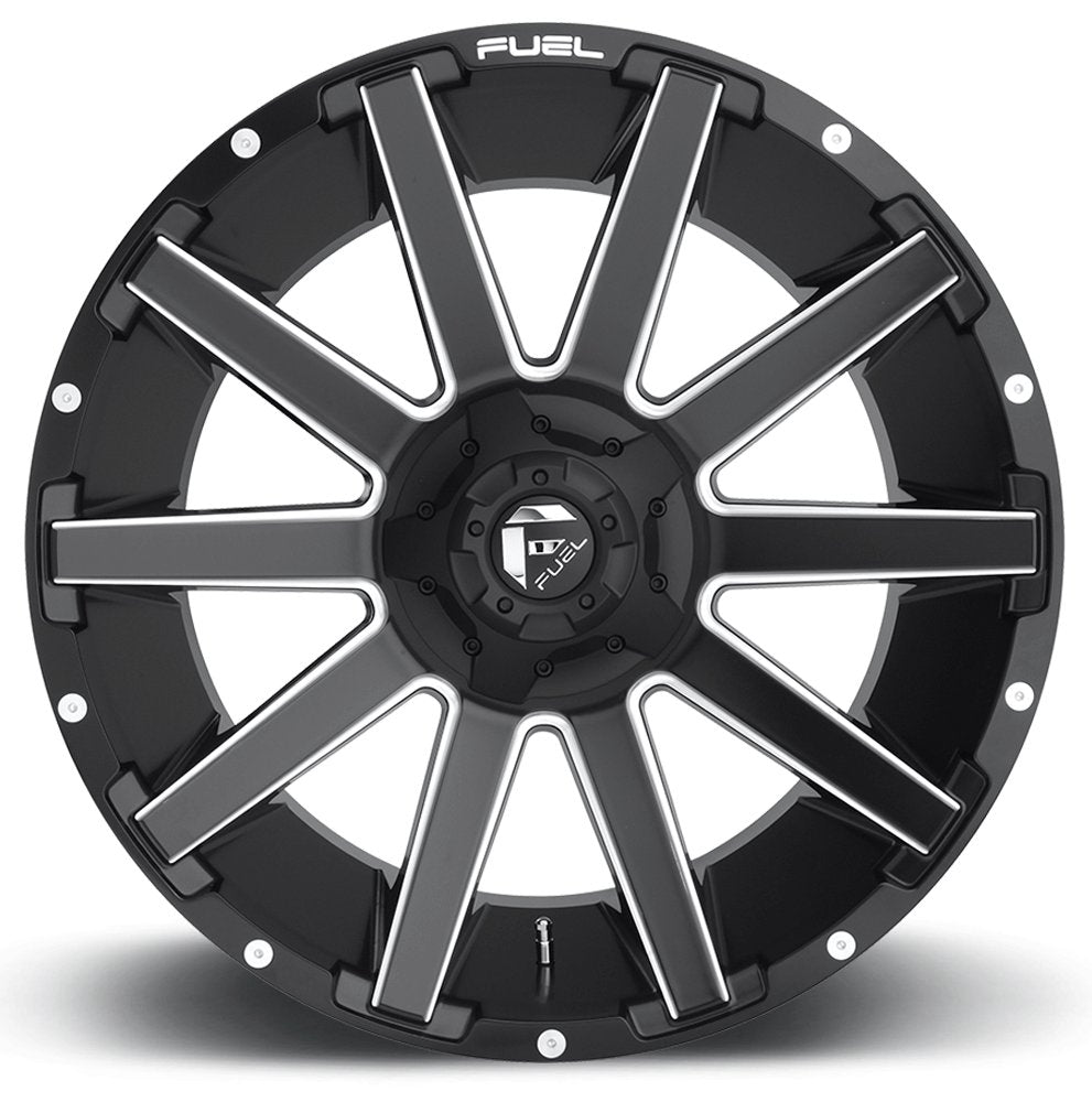 20x10 Fuel Off-Road Contra Matte Black Milled D616 6x135 6x5.5/139.7 -19mm - Flex Offroad