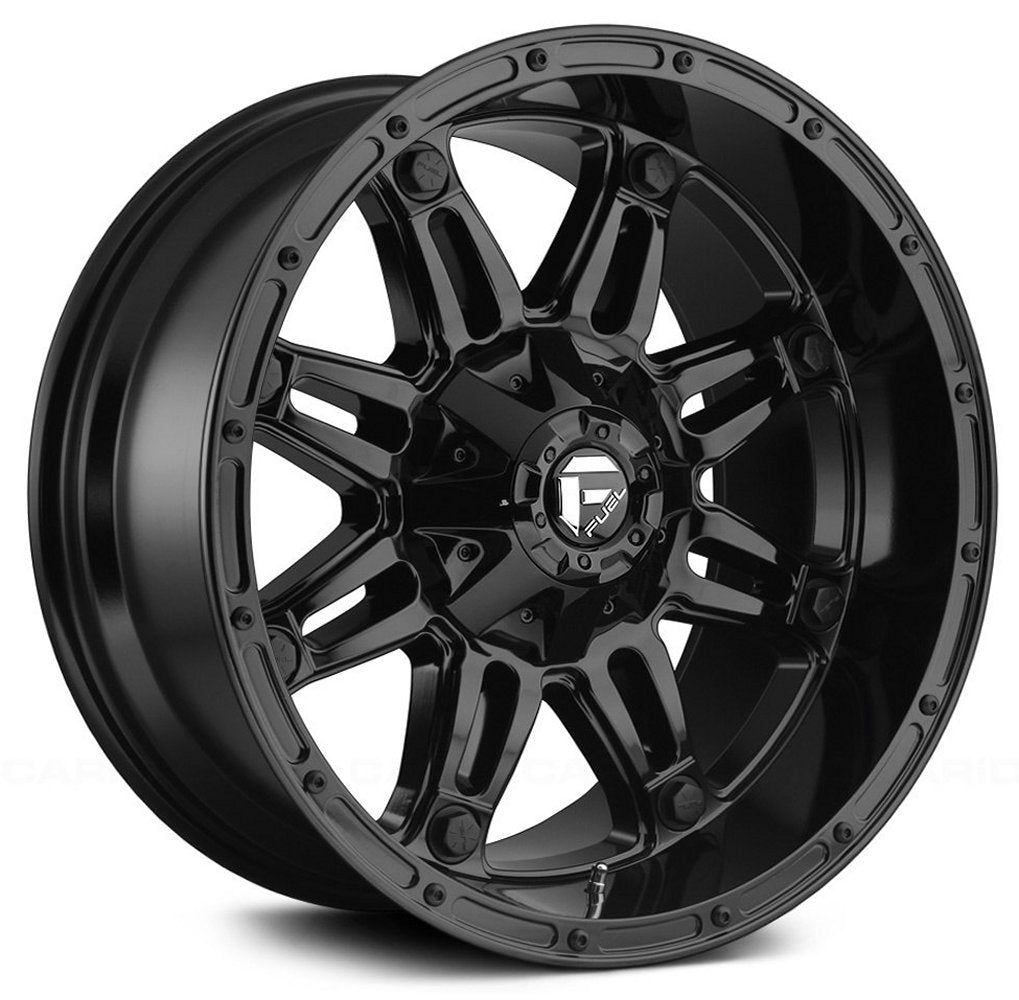17x9 Fuel Off-Road Hostage Gloss Black D625 6x135 6x5.5/139.7 -12mm - Flex Offroad