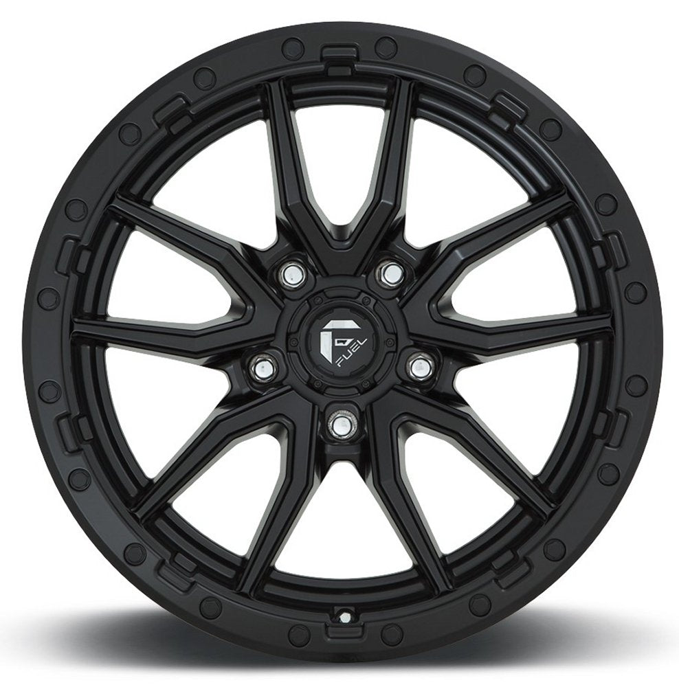 20x10 Fuel Off-Road Rebel 5 Matte Black D679 (5 Lug) 5x150 -18mm - Flex Offroad