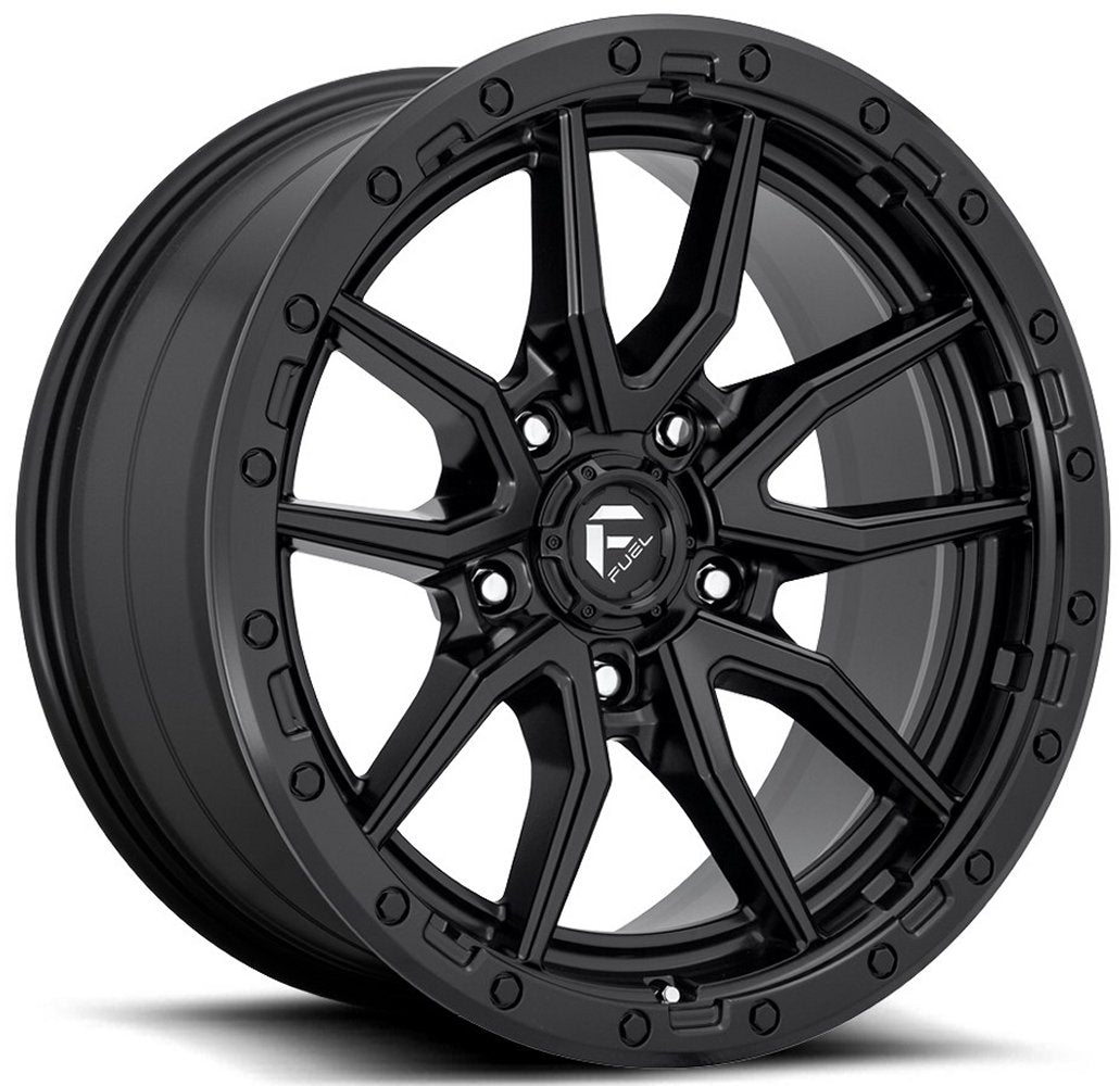 17x9 Fuel Off-Road Rebel 5 Matte Black D679 (5 Lug) 5x5/127 -12mm - Flex Offroad