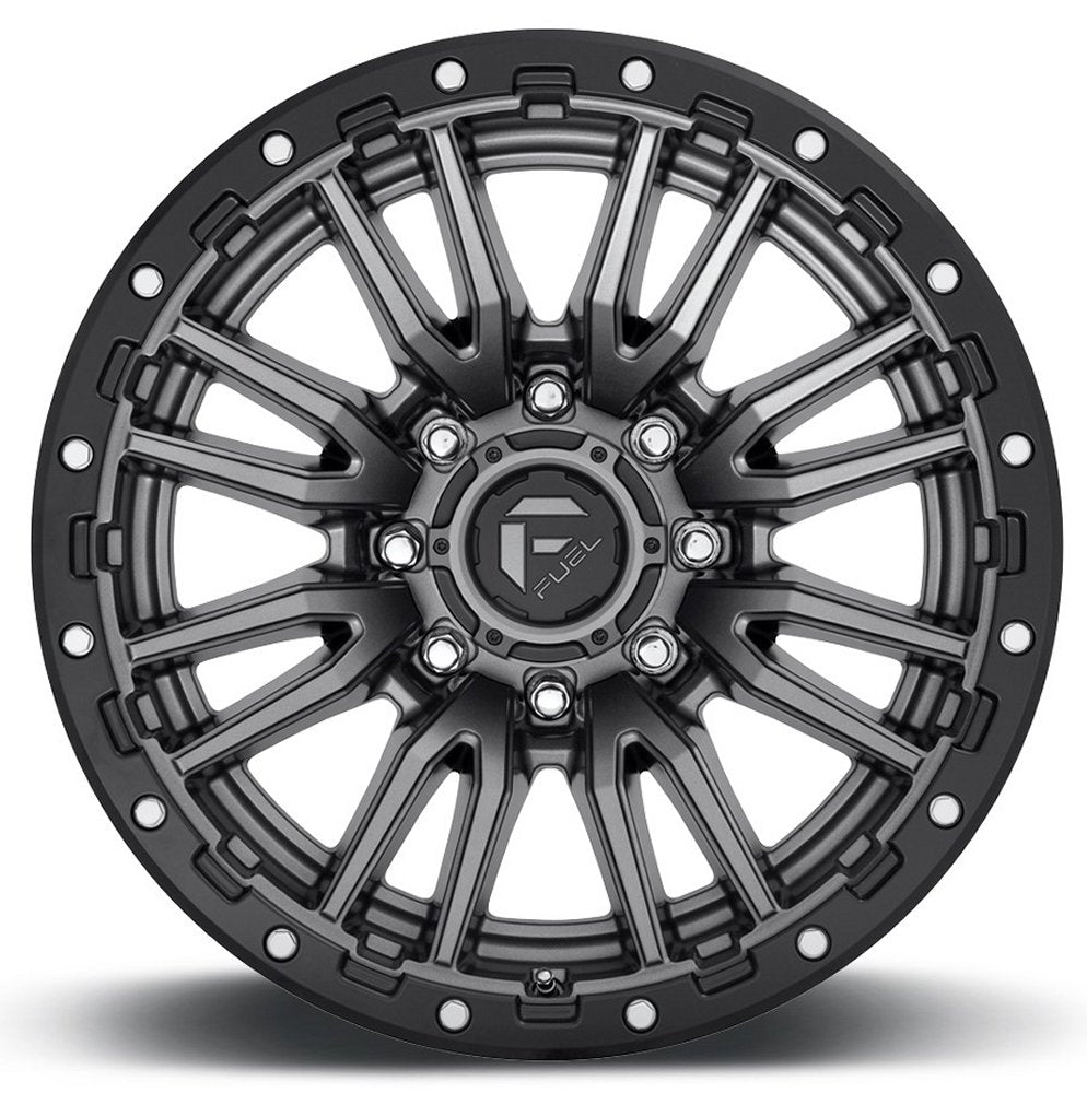 20x9 Fuel Off-Road Rebel 8 Anthracite w/ Black Lip (8 Lug) D680 8x170 1mm