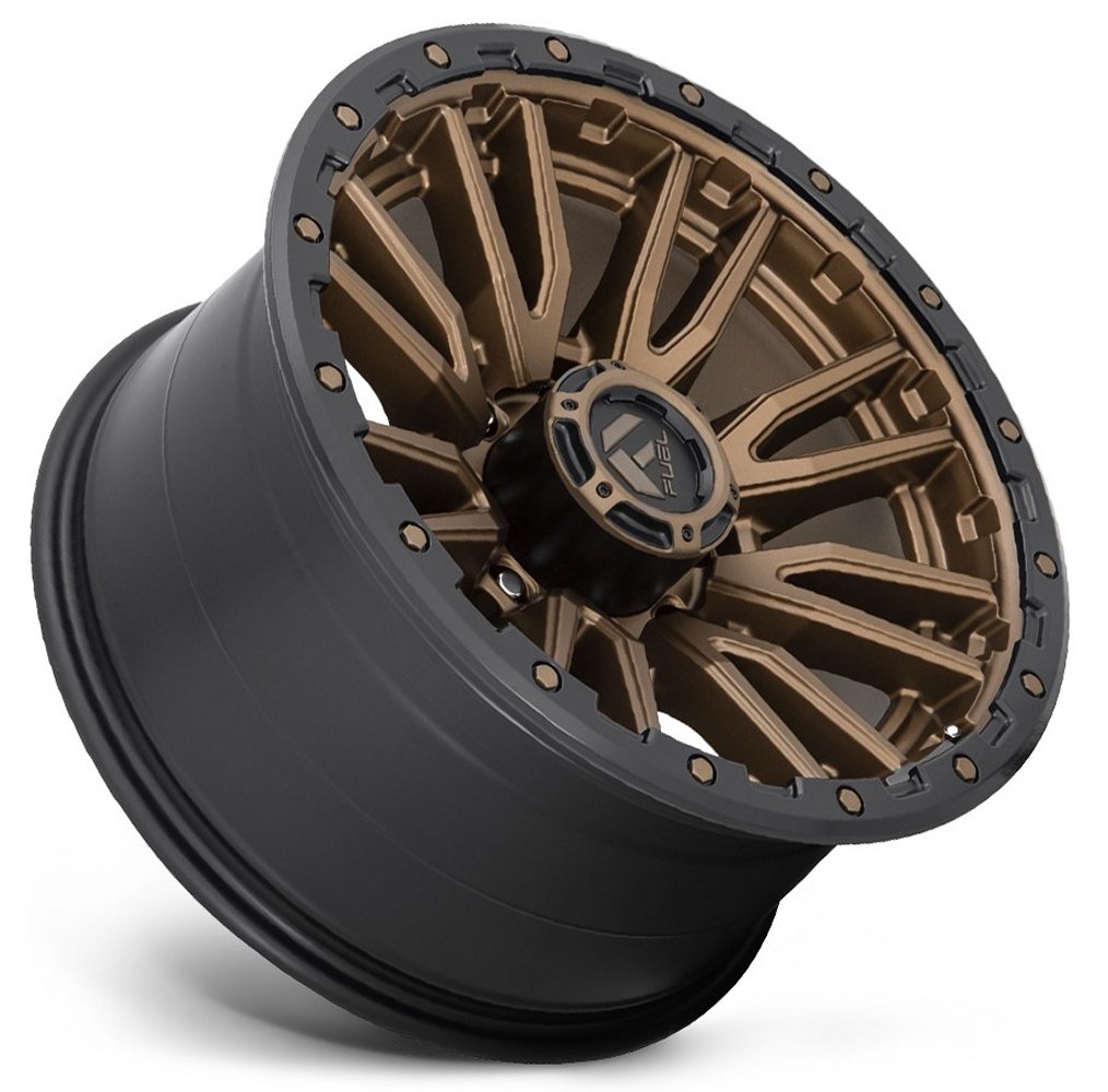 22x12 Fuel Off-Road Rebel 8 Bronze w/ Black Lip D681 (8 Lug) (* May Require Trimming) 8x6.5/165 -44mm - Flex Offroad