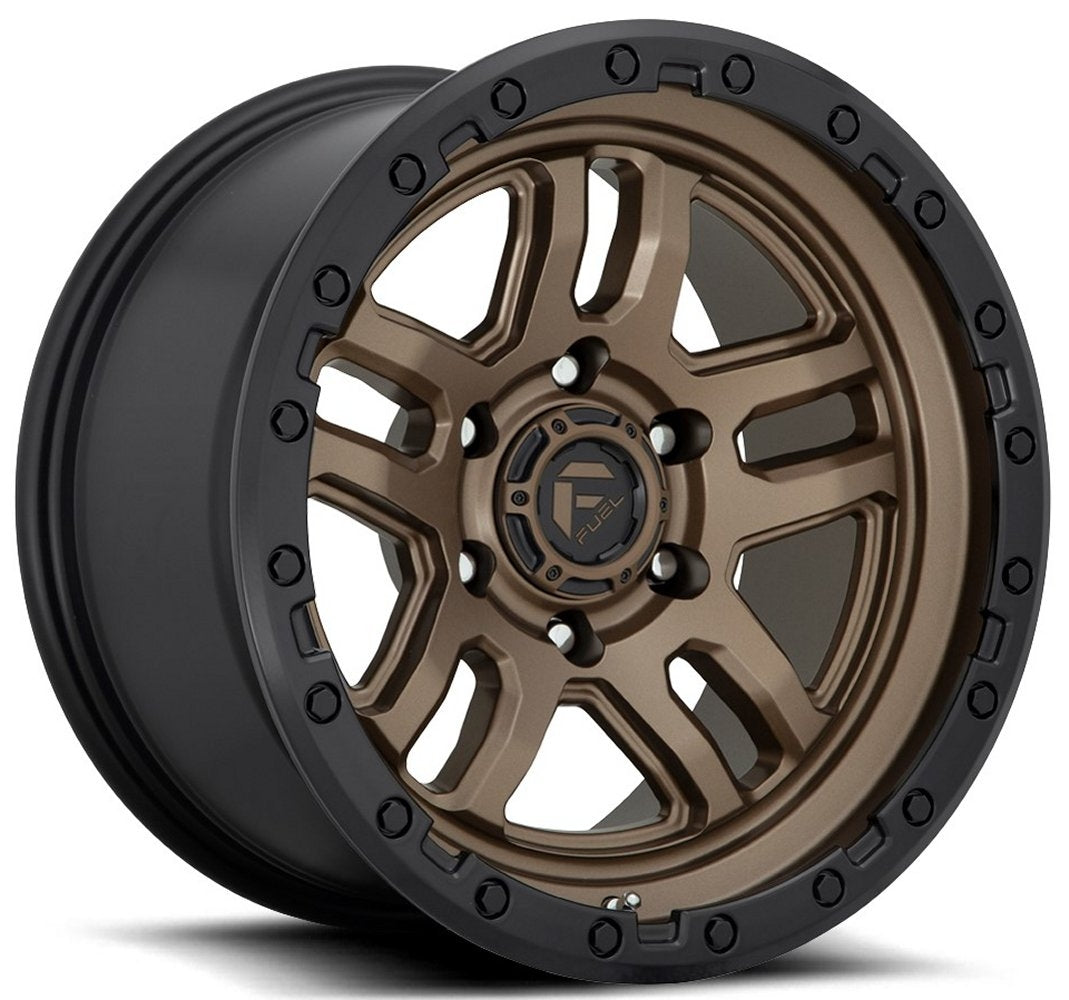17x9 Fuel Off-Road Ammo Bronze w/ Black Ring D702 6x5.5/139.7 -12mm - Flex Offroad