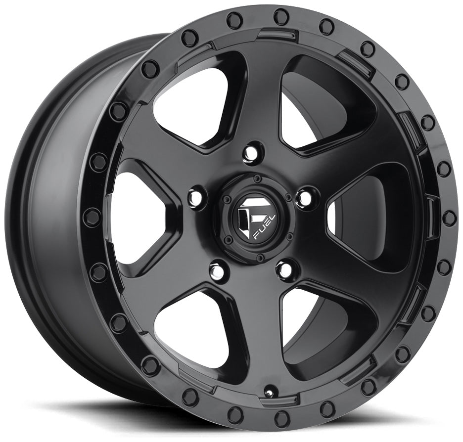 18X9 Fuel Off-Road Ripper Matte Black w/ Gloss Lip D589 6x5.5/139.7 1mm - Flex Offroad