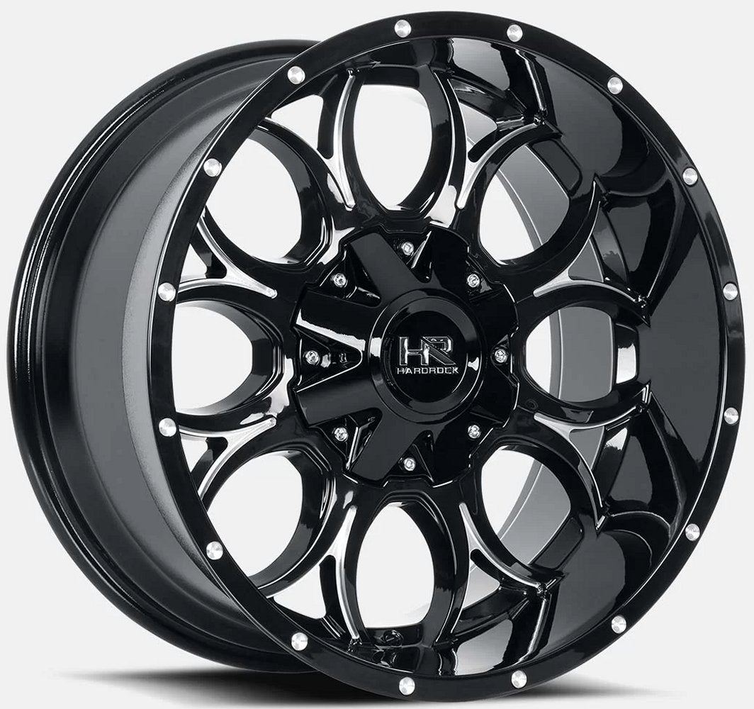 20x10 Hardrock Off-Road H713 Gloss Black Milled 8x170 -19mm