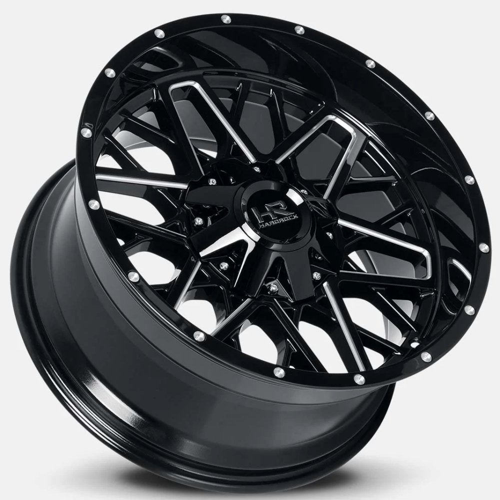 20x9 Hardrock Off-Road H714 Gloss Black Milled 6x120 6x5.5/139.7 0mm