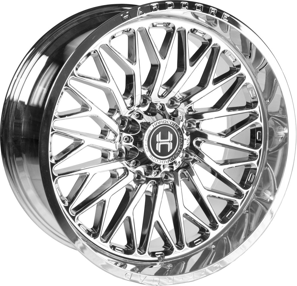 22x10 Hardcore Off-Road HC103 Chrome 8x180 -25mm - Flex Offroad