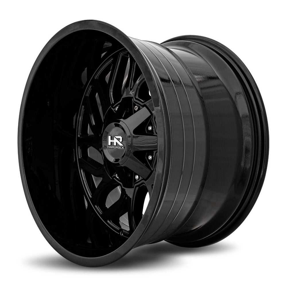 22x10 Hardrock Off-Road H707 Destroyer Gloss Black 5x5/127 5x5.5/139.7 -25mm - Flex Offroad