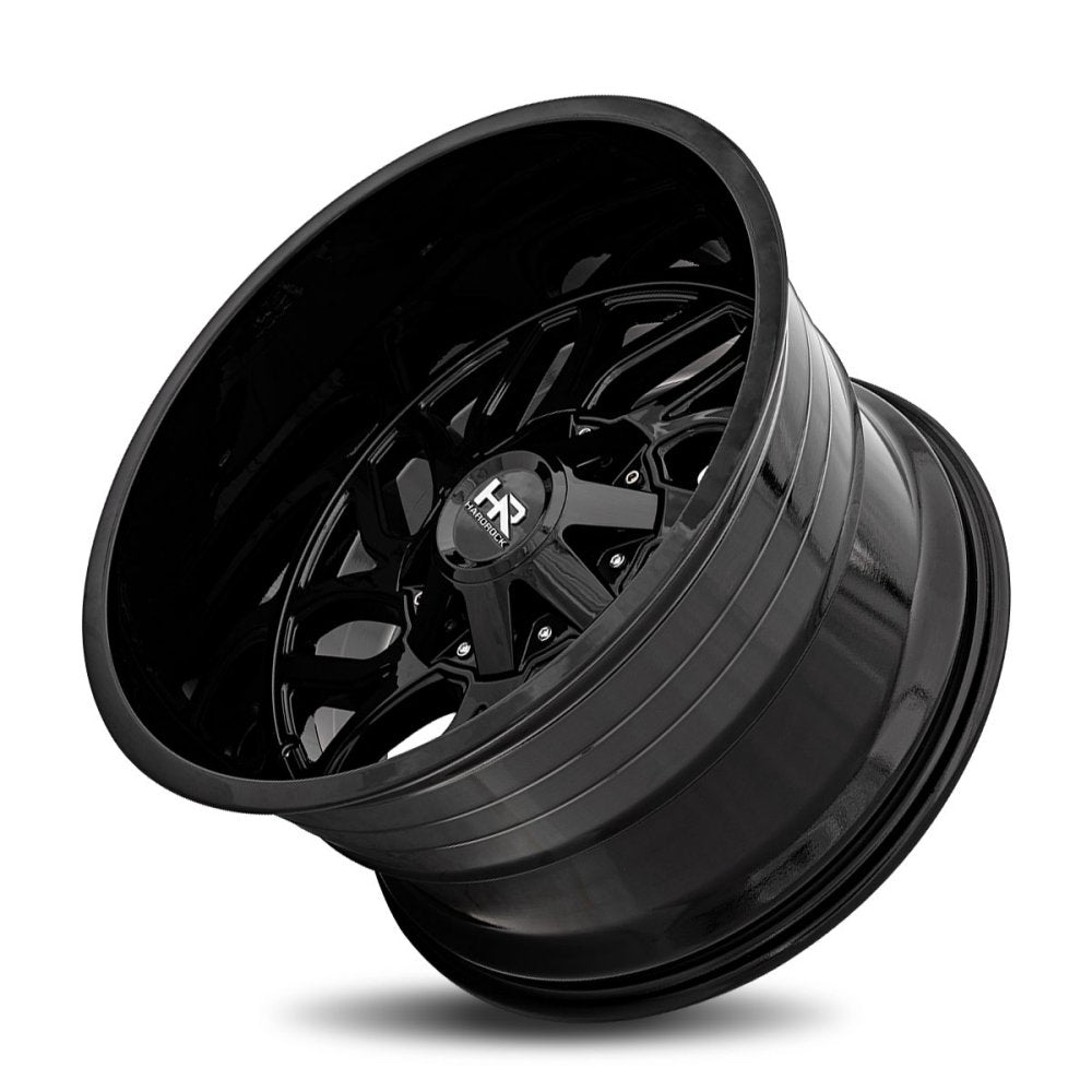 22x10 Hardrock Off-Road H707 Destroyer Gloss Black 8x6.5/165 -25mm - Flex Offroad