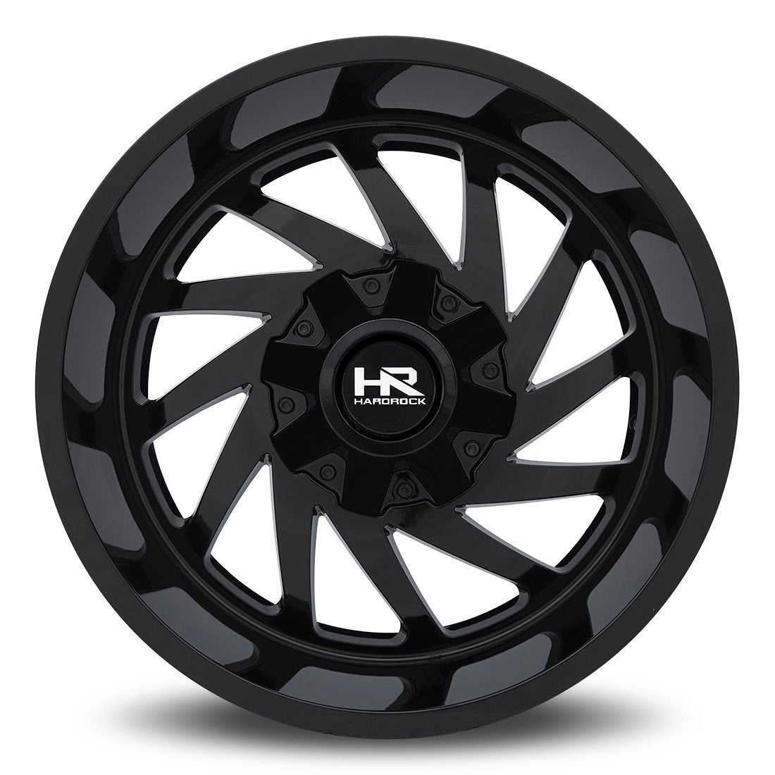 20x10 Hardrock Off-Road H704 Crusher Gloss Black 5x5/127 5x5.5/139.7 -19mm - Flex Offroad