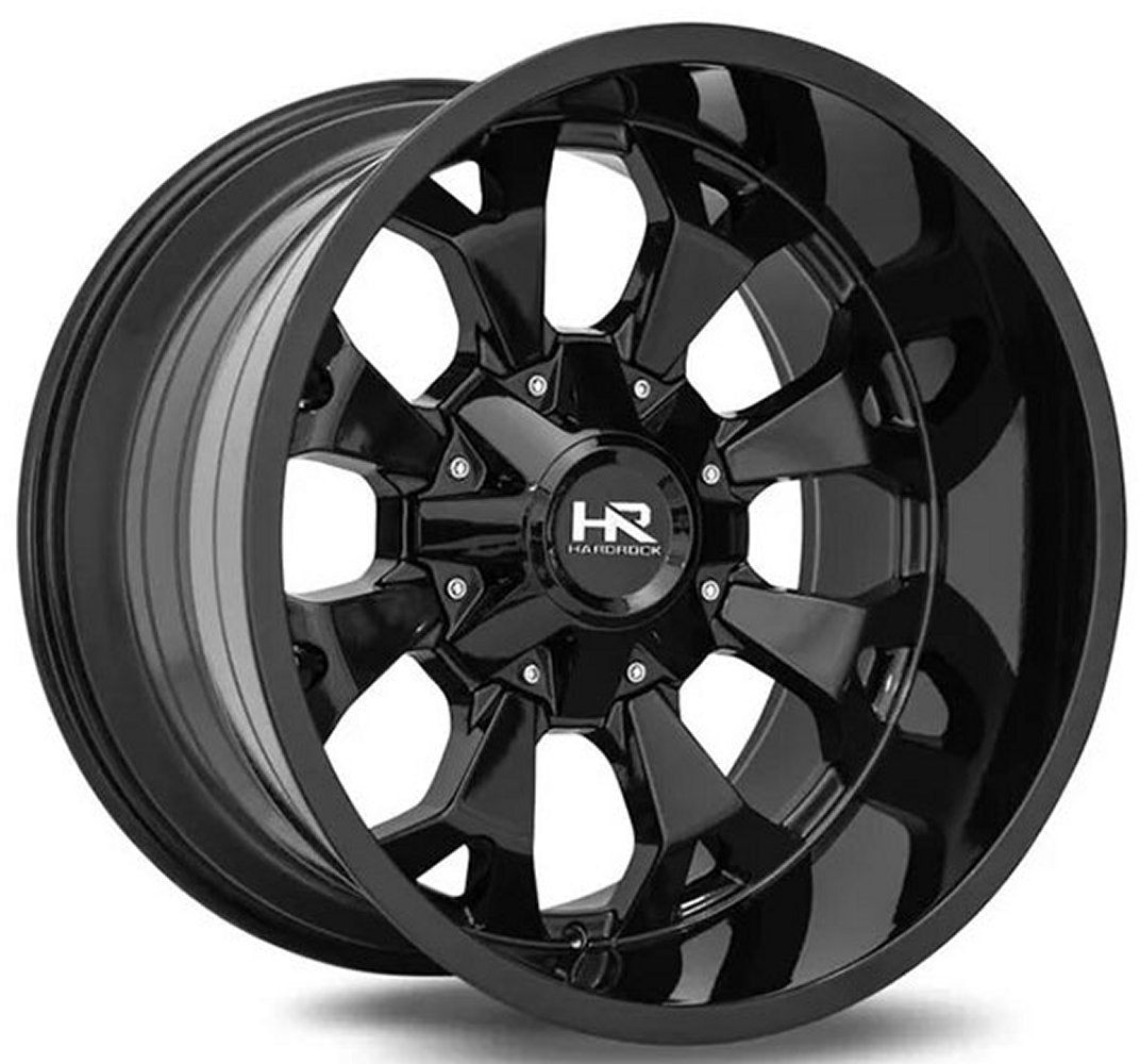 20x10 Hardrock Off-Road H711 Devastator Gloss Black 5x5/127 5x5.5/139.7 -19mm - Flex Offroad