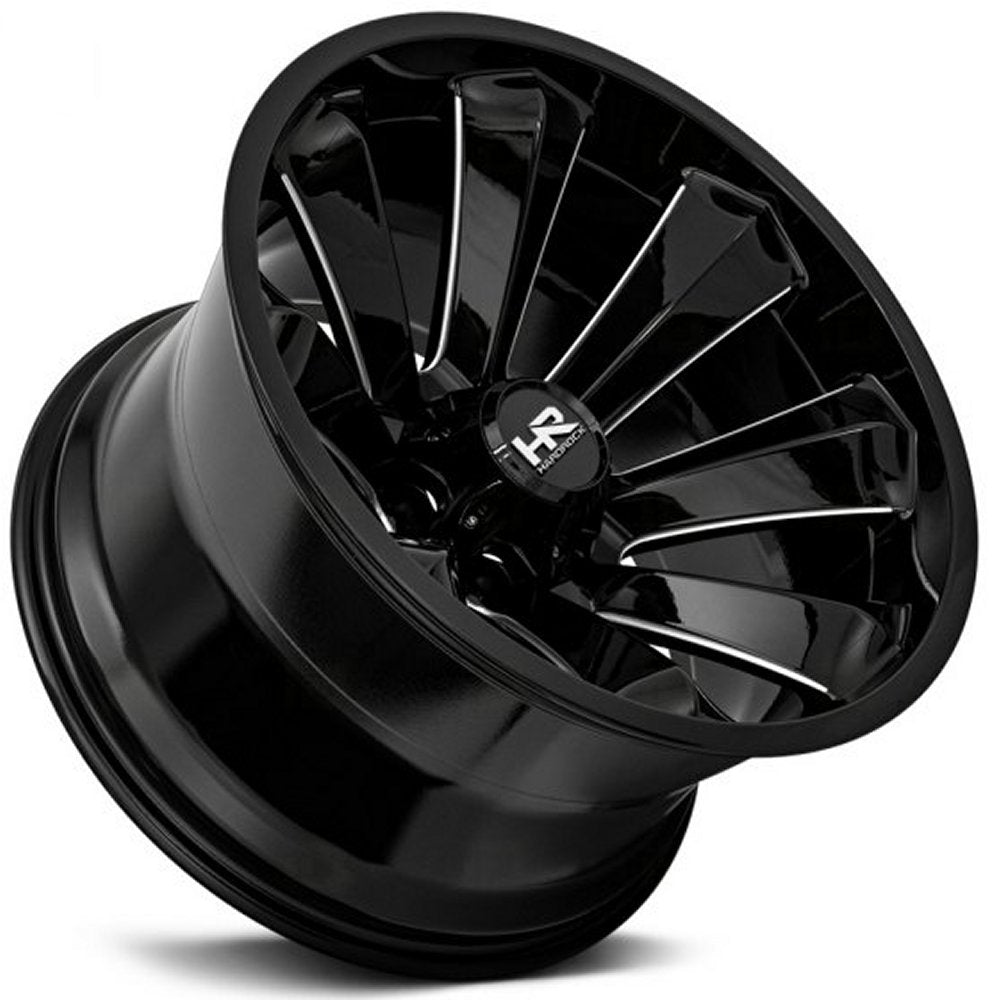 20x10 Hardrock Off-Road H506 Gloss Black Milled 5x150 -19mm - Flex Offroad