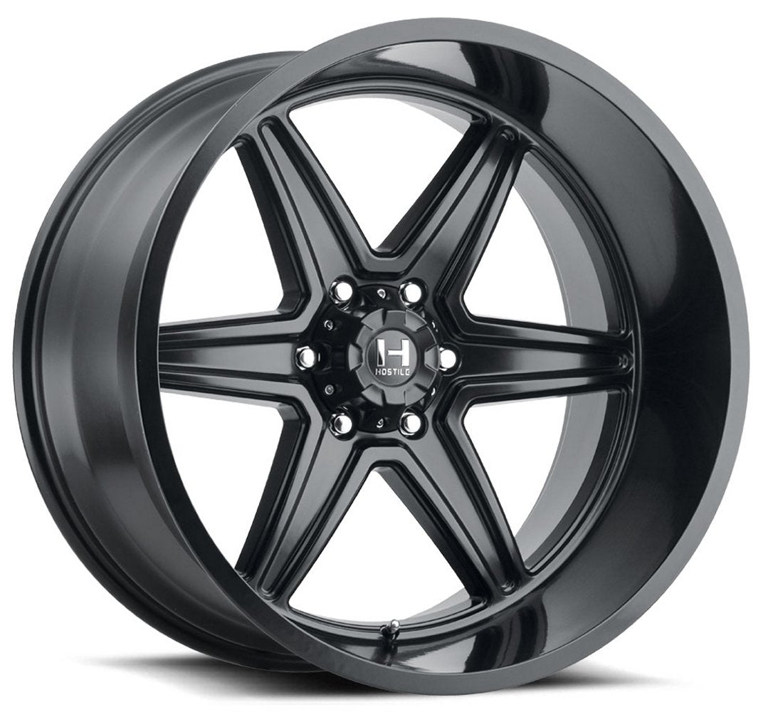 22x12 Hostile H117 Venom Asphalt (6 Lug) (* May Require Trimming) 6x5.5/139.7 -44mm - Flex Offroad