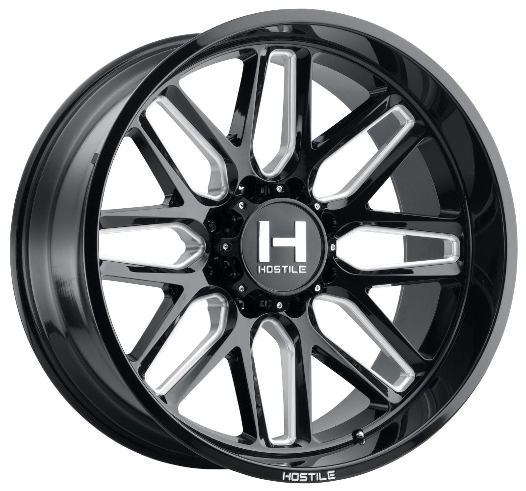 20x12 Hostile H120 Vulcan Blade Cut (8 Lug) (* May Require Trimming) 8x180 -44mm - Flex Offroad