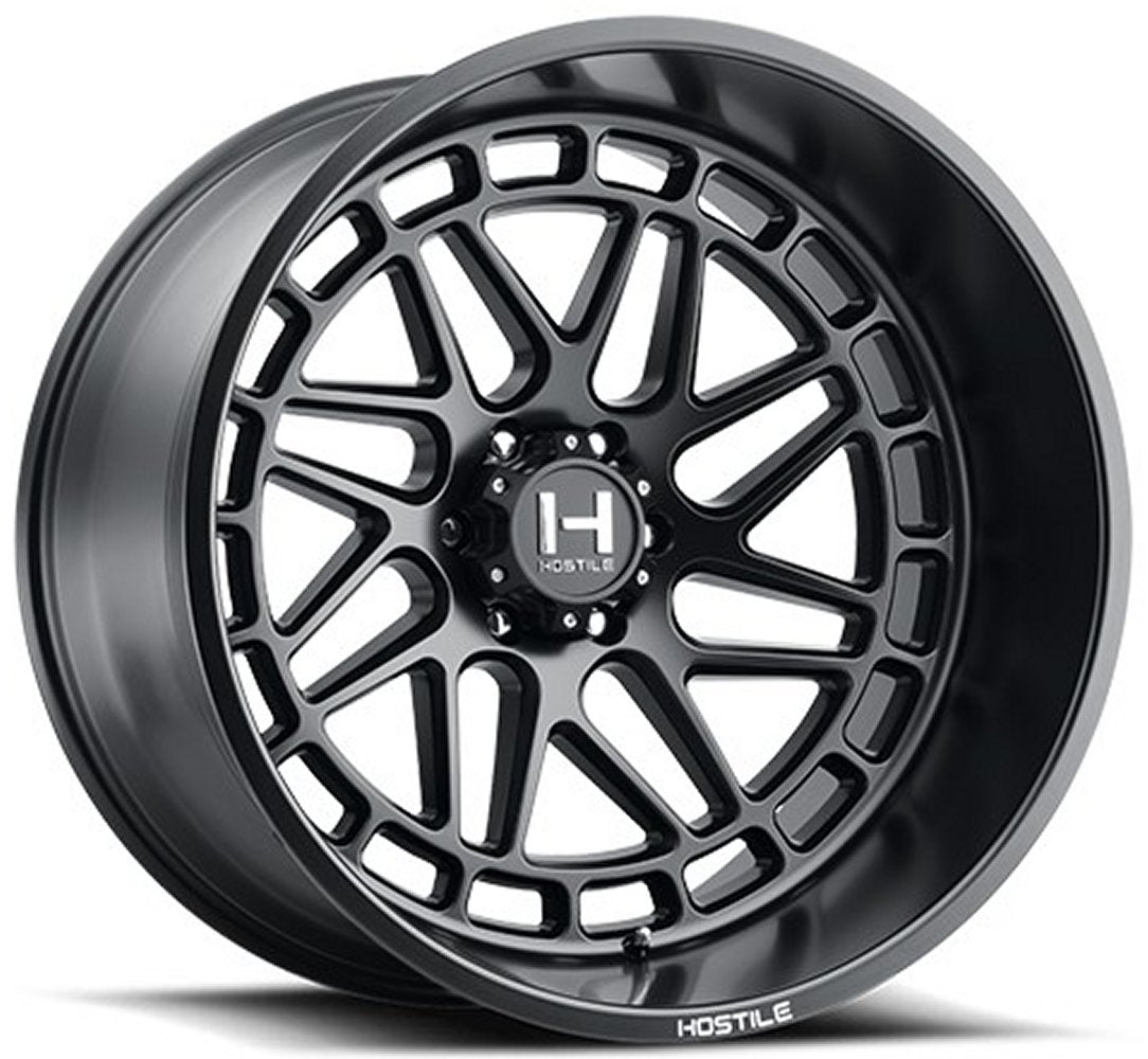 24X14 Hostile H122 Reaper Asphalt (* May Require Trimming) 8x6.5/165 -76mm - Flex Offroad