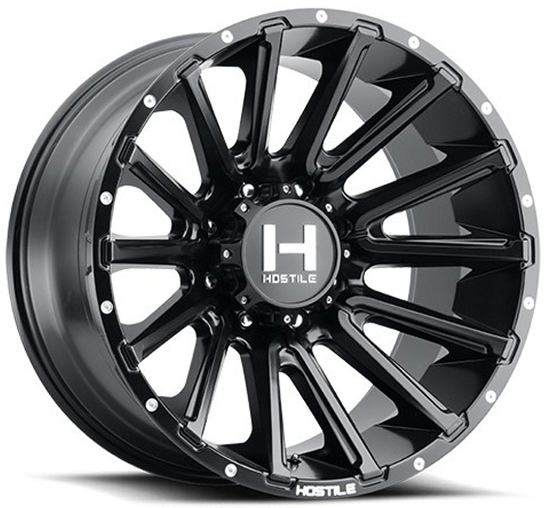 20x12 Hostile H123 Typhoon Asphalt (* May Require Trimming) 8x170 -44mm
